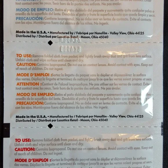 LensCrafters LENS WIPES - (2x) 60 Packs - Crafters Cleaner, camera, phone - Picture 6 of 7